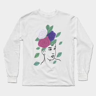 Floral girl Long Sleeve T-Shirt